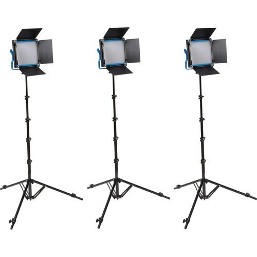 Dracast S-Series LED500 Plus Bi-Color LED 3-Light Kit with NP-F Battery Plates