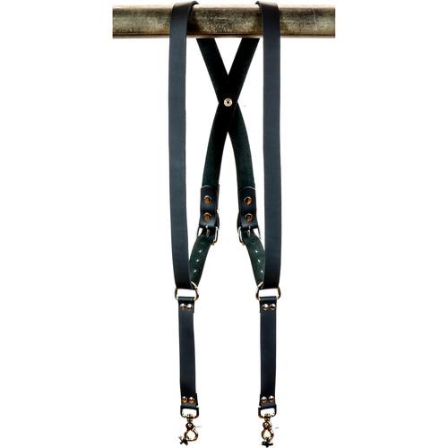 Funk Plus Cowhide Leather Snap Back Harness with 1.25" Wide Straps