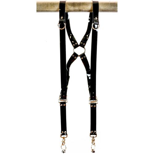 Funk Plus PVC Vinyl Ring Back Harness with 1.25" Wide Straps and D-Rings