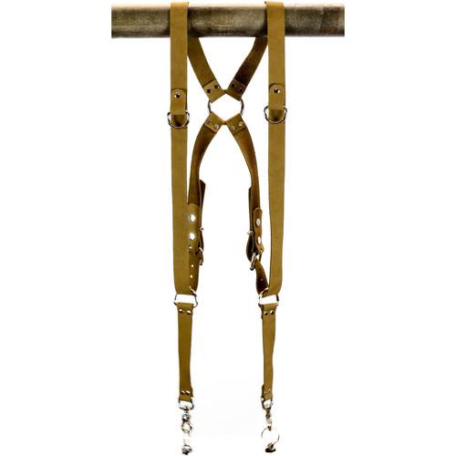 Funk Plus Suede Leather Ring Back Harness with 1.25" Wide Straps and D-Rings