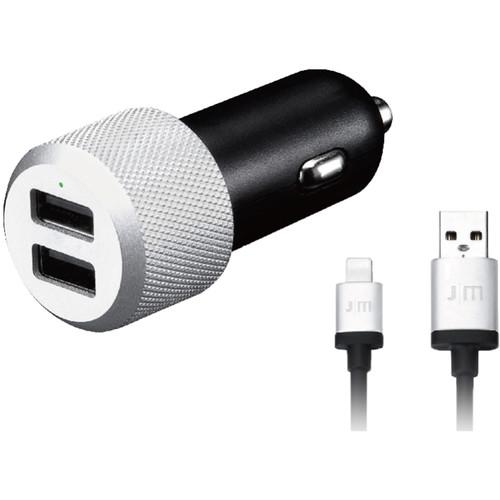Just Mobile Highway Max USB Car Charger with Coiled Lightning Cable