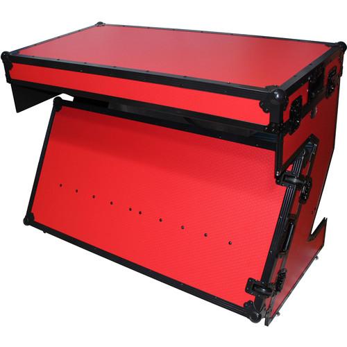 ProX Portable Z-Style DJ Table Flight Case with Handles & Wheels