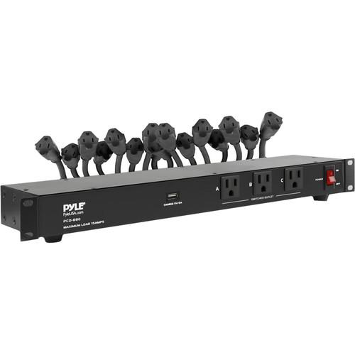 Pyle Pro PCO860 19-Outlet Rackmount Surge Protector with USB Charging