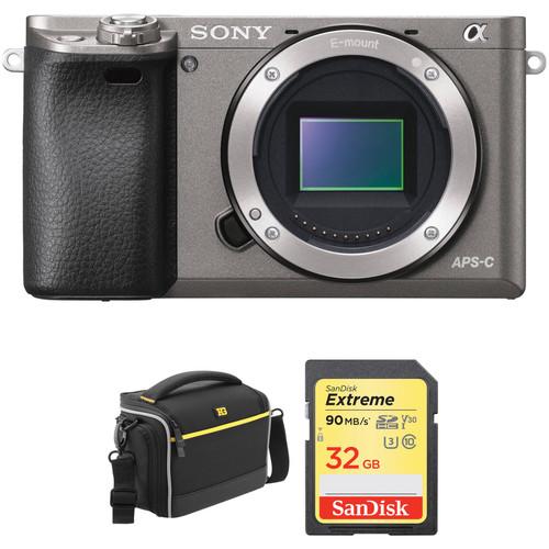 Sony Alpha a6000 Mirrorless Digital Camera Body with Accessory Kit