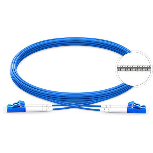 TechLogix Networx OS2 3.0mm Duplex Single-Mode Armored Premade Cable with LC to LC Connectors