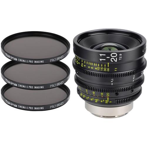 Tokina Cinema ATX 11-20mm T2.9 Zoom Lens & 3 x PRO IRND Filter Kit