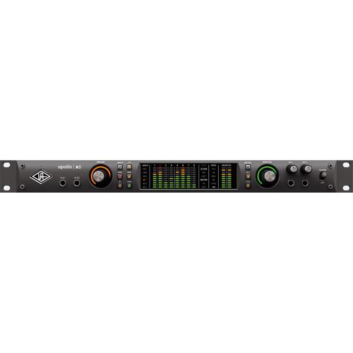 Universal Audio Apollo x6 Rack-Mountable Thunderbolt 3 Audio Interface with Real-Time UAD Processing