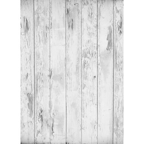 Westcott Distressed Wood Art Canvas Backdrop with Grommets