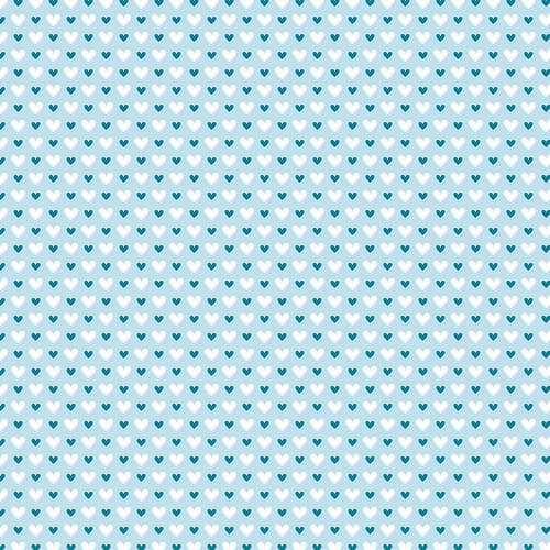 Westcott Hearts Art Canvas Backdrop with Hook-and-Loop Attachment