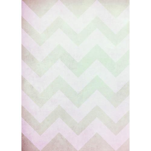 Westcott Washed Chevron Matte Vinyl Backdrop with Grommets