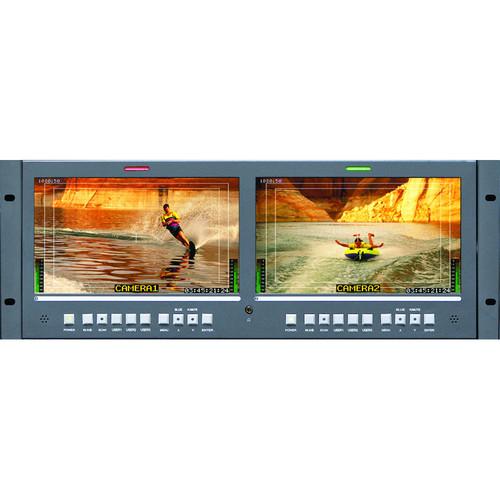 Wohler RM Series Dual 10" 3G HD SD-SDI Analog Video Monitor