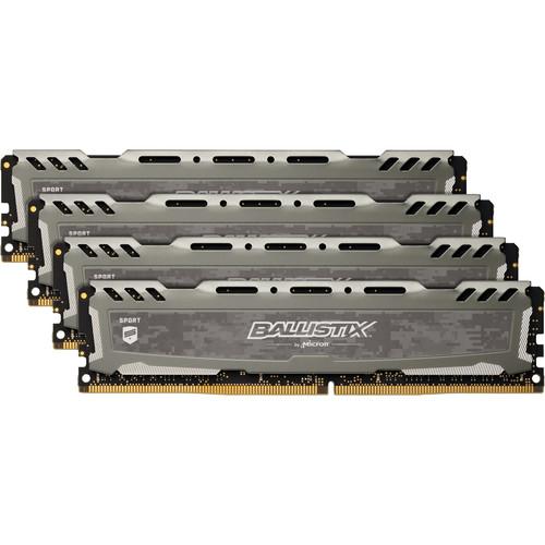 Ballistix 64GB Sport LT Series DDR4 3000 MHz DR UDIMM Memory Kit