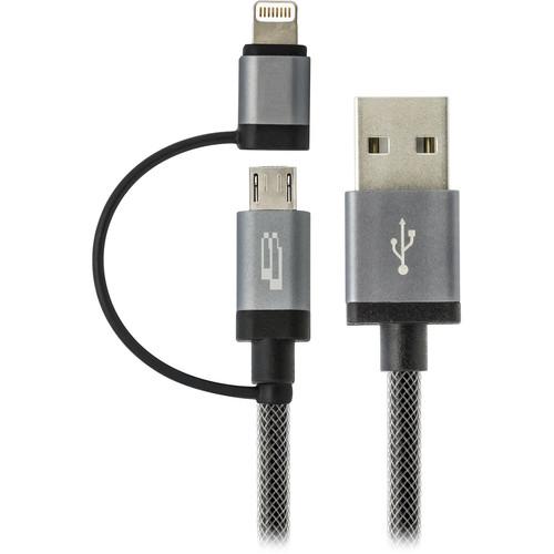Bracketron PwrRev Micro USB Cable with Lightning Adapter