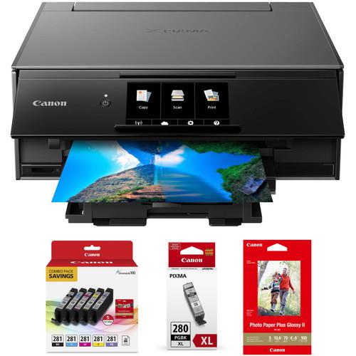 Canon PIXMA TS9120 Wireless All-in-One Inkjet Printer with Extra Ink Kit