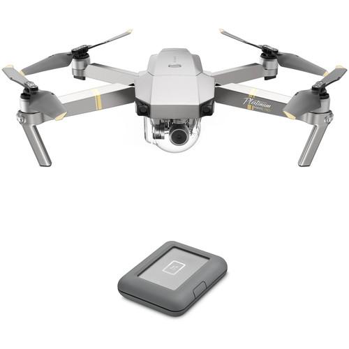 DJI Mavic Pro Platinum Drone with LaCie 2TB Copilot BOSS Hard Drive Kit