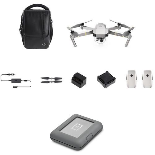 DJI Mavic Pro Platinum Fly More Drone with 2TB Copilot BOSS Hard Drive Kit