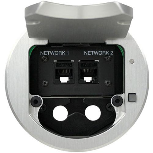 FSR T3-IPS-1B Two-Space IPS Table Box with Two Cable Pull-Through Brackets, Button & LED