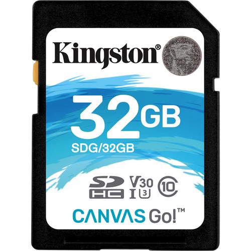 Kingston 32GB Canvas Go! UHS-I SDHC Memory Card