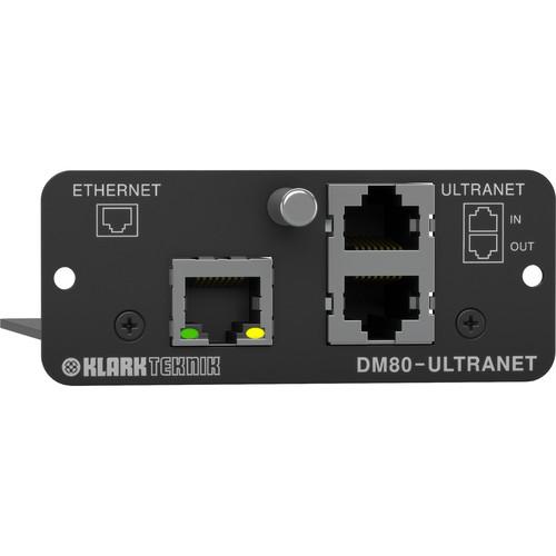 Klark Teknik Ultranet Expansion Module with 16x16 Channel Audio Networking and Ethernet