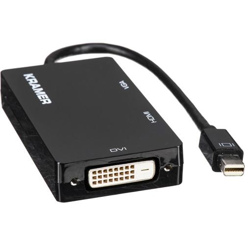 Kramer Mini DisplayPort To DVI, HDMI Or VGA Adapter Cable