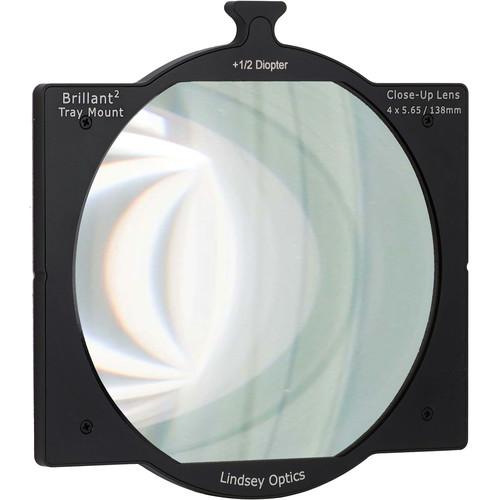 Lindsey Optics 4 x 5.65" 1 2 Diopter Brilliant Tray Mount Close-Up Lens