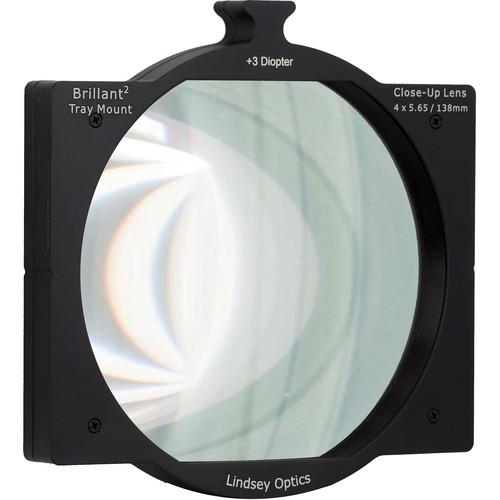 Lindsey Optics 4 x 5.65" 3 Diopter Brilliant Tray Mount Close-Up Lens