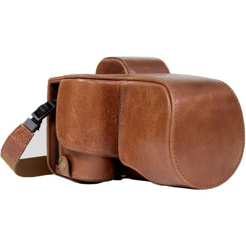 MegaGear Ever Ready Half-Bottom Protective Leather Case for Sony Alpha A7S II, A7R II, A7 II