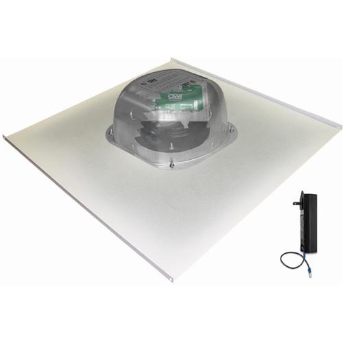 OWI Inc. 1-One Source, 6" Integratable Amplified In Ceiling Speaker on a 2x2 Metal Tile