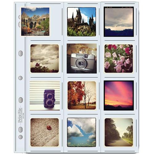 Print File 225-12HB Archival Storage Page for Square Prints