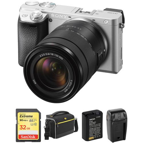 Sony Alpha a6300 with 18-135mm Lens and Free Accessory Kit