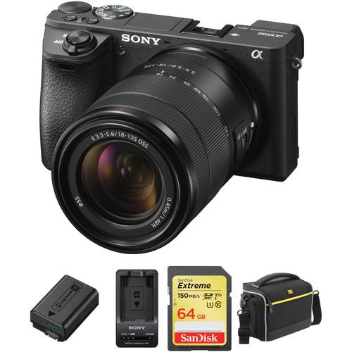 Sony Alpha a6500 Mirrorless Digital with 18-135mm Lens Premium Kit