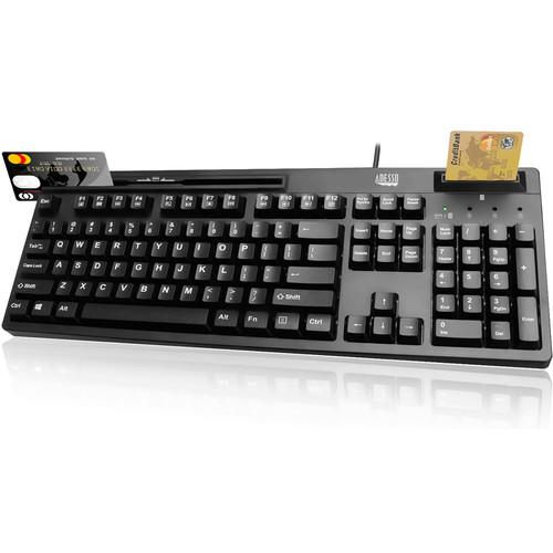Adesso EasyTouch 630RB Smart Card & Magnetic Stripe Reader Keyboard