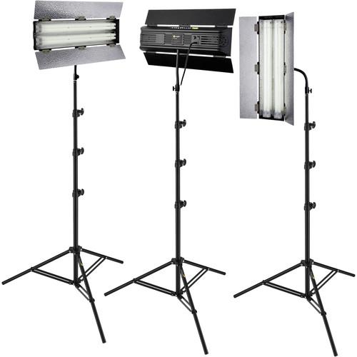 Angler Steady Cool 2-Lamp Fluorescent Fixture 3-Light Kit