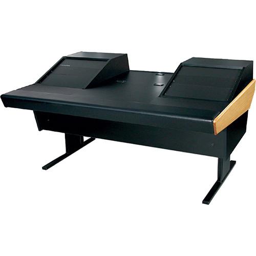 Argosy 70-70V2R Universal Workstation Desk with 25" Flat Desk Insert and Two VR1003 Front 10 RU & Rear 3 RU