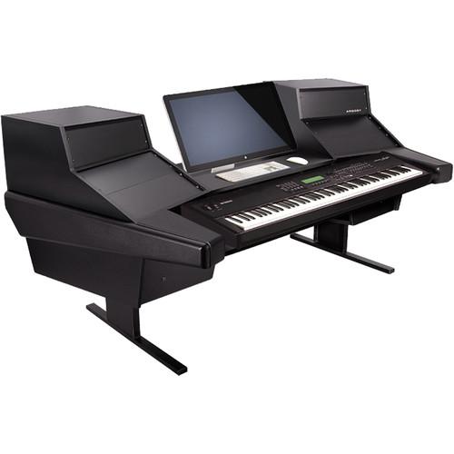 Argosy Dual 15K Keyboard Workstation Desk with DR847 12 Front RU & 7 Rear RU