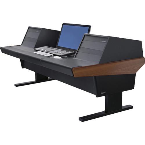 Argosy V2R Universal Workstation Desk with Two VR1005 10U Front, 5U Rear Module