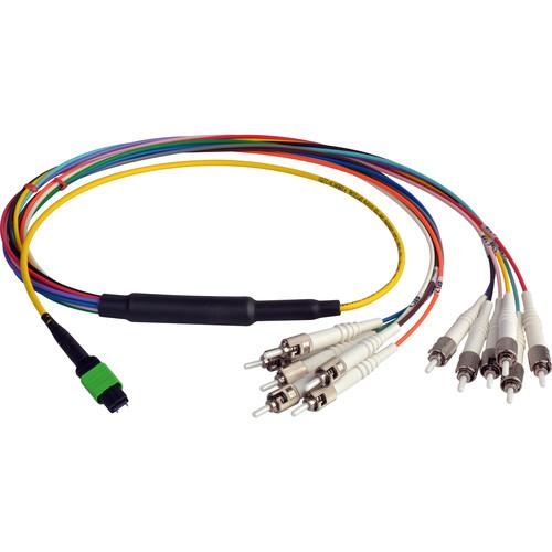 Camplex MTP Elite APC Male to 12 ST UPC Duplex External Yellow Single Mode Fiber Breakout Cable