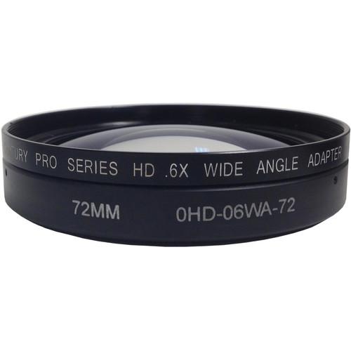 Century Precision Optics 0HD-06WA-72 0.6X Wide Angle Adapter for Zoom Lenses with 72mm Thread