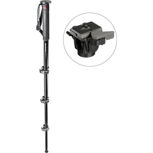 Manfrotto XPRO Over 4-Section Aluminum Monopod with 234RC Tilt Head Kit
