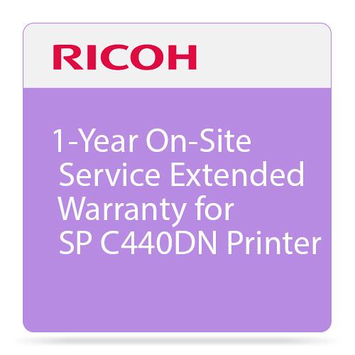 Ricoh 1-Year On-Site Service Extended Warranty for SP C440DN Printer