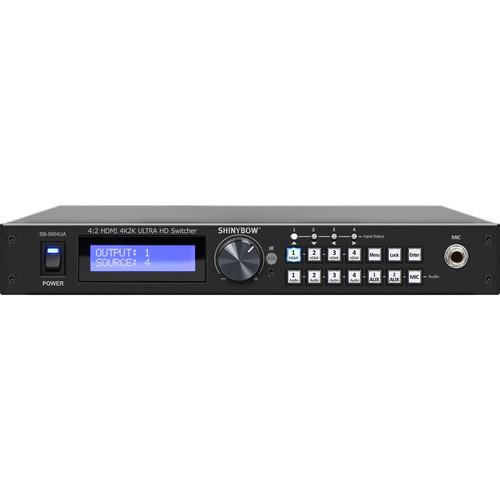Shinybow 4x2 Mirrored HDMI Routing Switcher with Audio