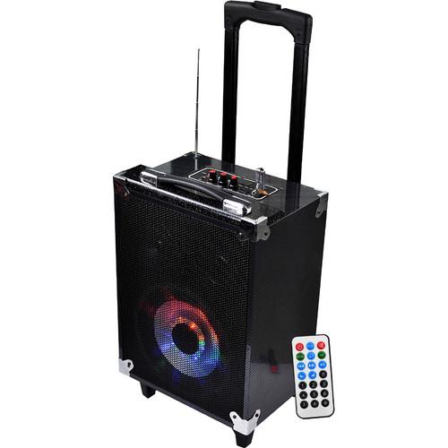 Technical Pro WASP680 8" Portable Bluetooth PA System with Wireless Handheld Microphone