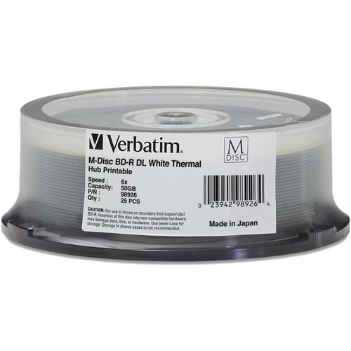 Verbatim 50GB M DISC BD-R DL Blu-ray 6x White Thermal Printable