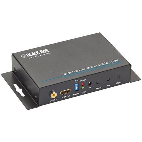 Black Box Component Composite Signal to HDMI Scaler and Converter