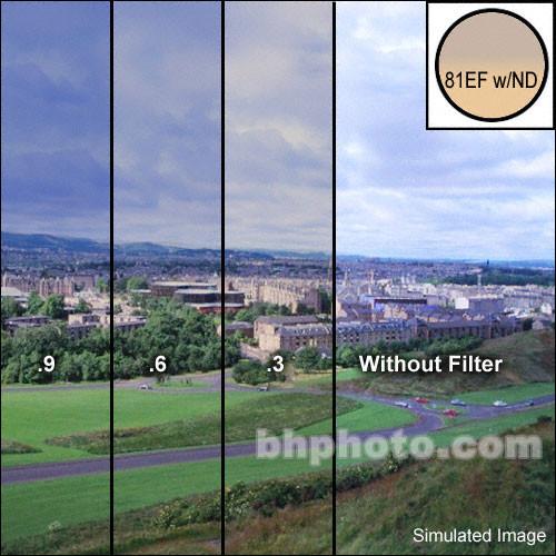 LEE Filters 4x6" Combination Graduated 81EF with Neutral Density 0.6 Resin Filter - Hard Edge