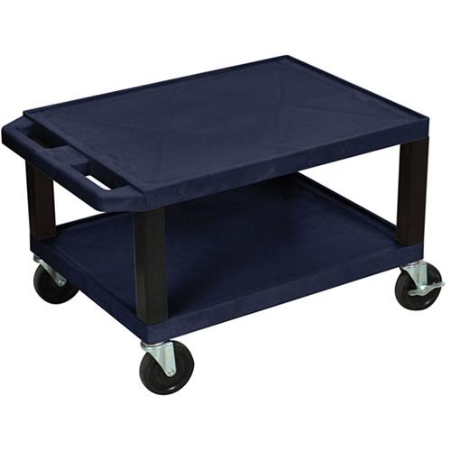 Luxor WT16ETB Tuffy Open Shelf A V Cart
