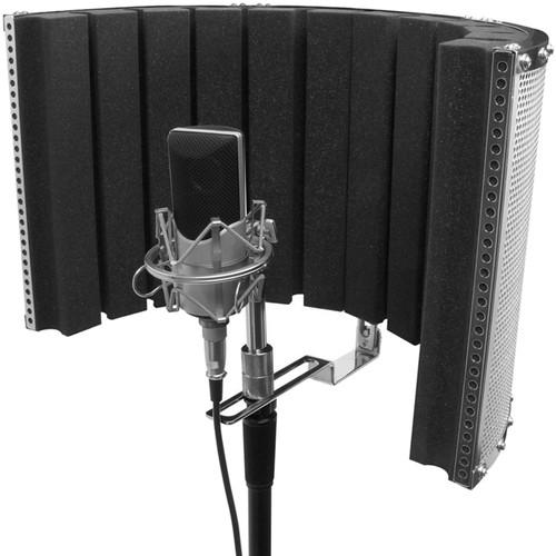 On-Stage Isolation Shield and Stand-Mounted Acoustic