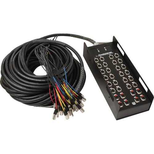 Pro Co Sound RoadMaster Series Snake 32 Channel Stagebox to Fanout Cable - 150