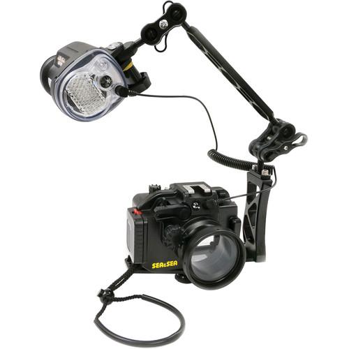 Sea & Sea MDX-RX100III Underwater Housing Package with YS-01 Strobe and 8" Ball Arm for Sony RX100 lll