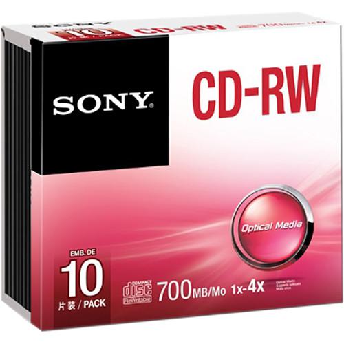 Sony 700MB CD-RW 4x Discs